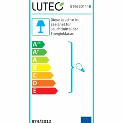 Luminaires Lutec Applique murale d'extérieur Lutec Urban Anthracite, 1 lumière