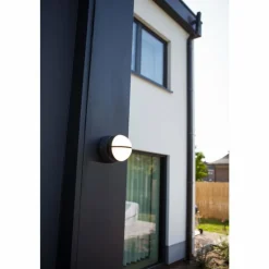 Luminaires Lutec Applique murale d'extérieur Lutec Eklips LED Anthracite, 2 lumières