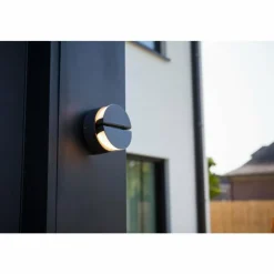 Luminaires Lutec Applique murale d'extérieur Lutec Eklips LED Anthracite, 2 lumières
