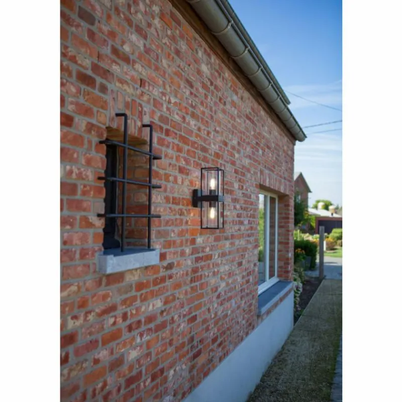 Luminaires Lutec Applique murale d'extérieur Lutec Flair Anthracite, 2 lumières