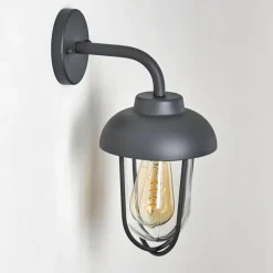 Luminaires Rustiques-hofstein Applique murale d'extérieur Poznan Gris, 1 lumière