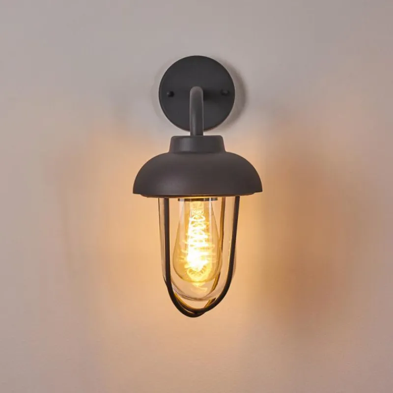 Luminaires Rustiques-hofstein Applique murale d'extérieur Poznan Gris, 1 lumière