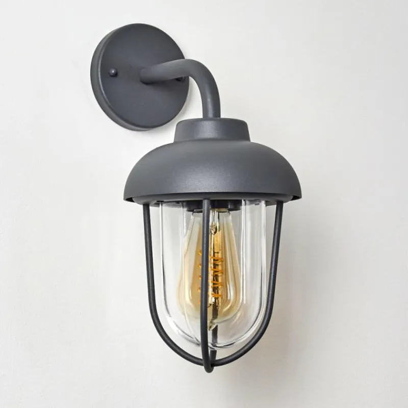 Luminaires Rustiques-hofstein Applique murale d'extérieur Poznan Gris, 1 lumière