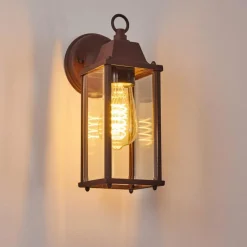 Luminaires Rustiques-hofstein Applique murale d'extérieur Hialeah Rouille, 1 lumière