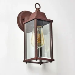 Luminaires Rustiques-hofstein Applique murale d'extérieur Hialeah Rouille, 1 lumière