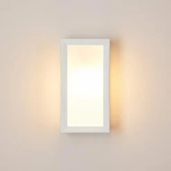 hofstein Applique murale d'extérieur Montreux LED Aluminium, Blanc, 1 lumière