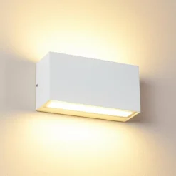 hofstein Applique murale d'extérieur Duluth LED Blanc, 1 lumière
