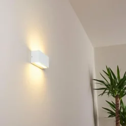 hofstein Applique murale d'extérieur Duluth LED Blanc, 1 lumière