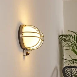 hofstein Applique murale d'extérieur Belmopan Acier inoxydable, 1 lumière, Détecteur de mouvement