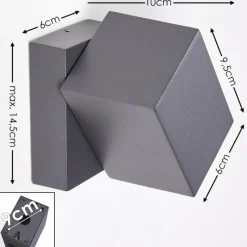 hofstein Applique murale d'extérieur Bregenz LED Anthracite, 1 lumière