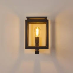 Luminaires Rustiques-hofstein Applique murale d'extérieur Greensboro Noir, 1 lumière