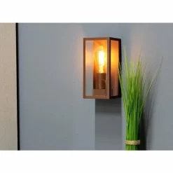 Luminaires Lutec Applique murale d'extérieur Lutec Mondrian Bronze, 1 lumière