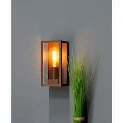 Luminaires Lutec Applique murale d'extérieur Lutec Mondrian Bronze, 1 lumière