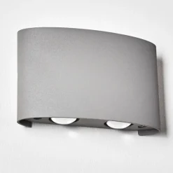 hofstein Applique murale d'extérieur Abaiang LED Gris, 1 lumière