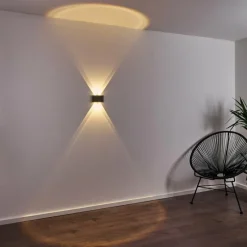 hofstein Applique murale d'extérieur Abaiang LED Gris, 1 lumière