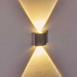 hofstein Applique murale d'extérieur Abaiang LED Gris, 1 lumière