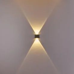 hofstein Applique murale d'extérieur Abaiang LED Gris, 1 lumière