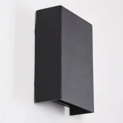 hofstein Applique murale d'extérieur Benin LED Noir, 2 lumières