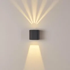 hofstein Applique murale d'extérieur Maputo LED Anthracite, 2 lumières