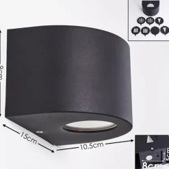 hofstein Applique murale d'extérieur Windhoek LED, 2 lumières