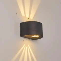 hofstein Applique murale d'extérieur Windhoek LED, 2 lumières