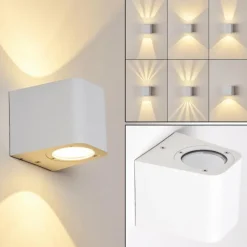 hofstein Applique murale d'extérieur Maputo LED Blanc, 2 lumières