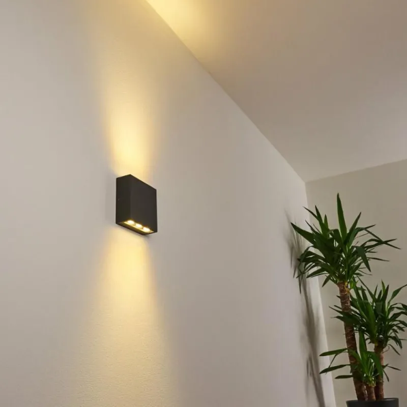 hofstein Applique murale d'extérieur Tinglev LED Anthracite, 1 lumière