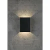 Luminaires Nordlux Applique murale d'extérieur Nordlux FOLD LED Noir, 2 lumières