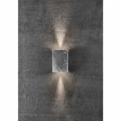 Luminaires Nordlux Applique murale d'extérieur Nordlux FOLD LED Acier brossé, 2 lumières