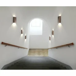 Luminaires Nordlux Applique murale d'extérieur Nordlux FOLD LED Cuivre, 2 lumières