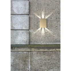 Luminaires Nordlux Applique murale d'extérieur Nordlux FOLD LED Laiton, 2 lumières