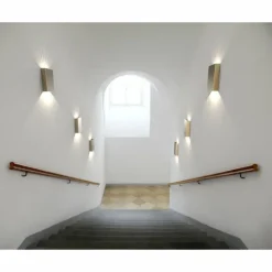 Luminaires Nordlux Applique murale d'extérieur Nordlux FOLD LED Laiton, 2 lumières