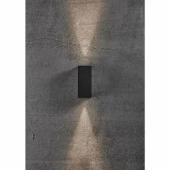 Luminaires Nordlux Applique murale d'extérieur Nordlux ASBOL LED Noir, 2 lumières