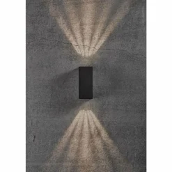 Luminaires Nordlux Applique murale d'extérieur Nordlux ASBOL LED Noir, 2 lumières