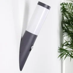 hofstein Applique murale d'extérieur Gaborone Anthracite, 1 lumière, Détecteur de mouvement