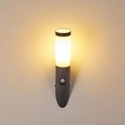 hofstein Applique murale d'extérieur Gaborone Anthracite, 1 lumière, Détecteur de mouvement