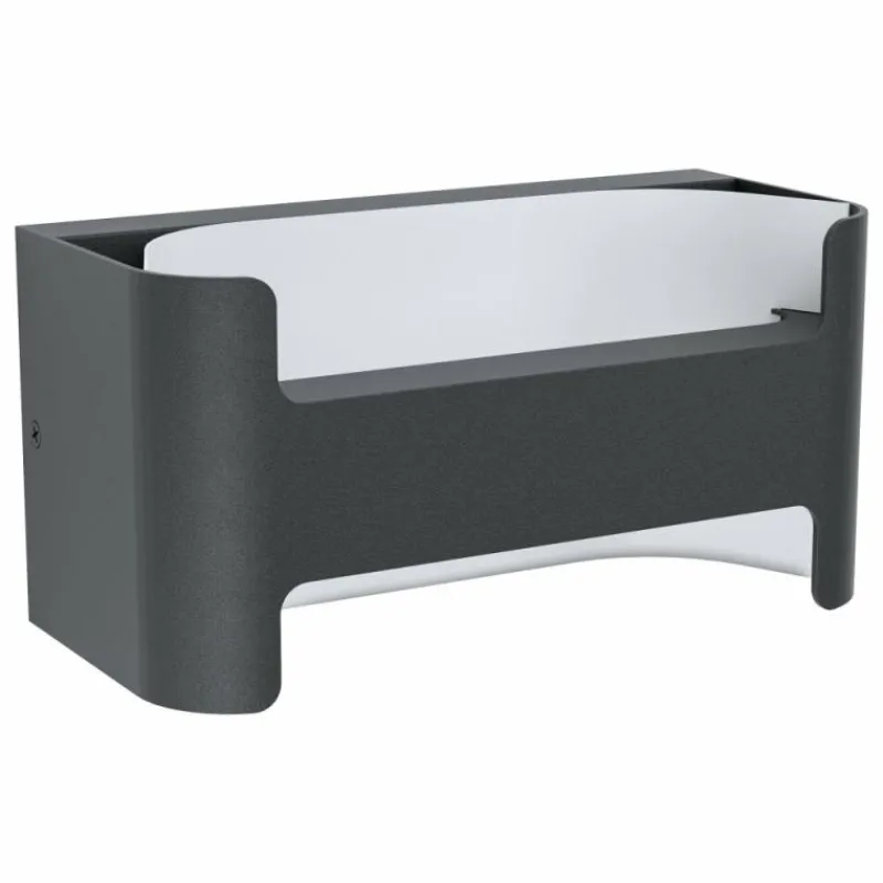 Luminaires Eglo Applique murale d'extérieur Eglo PASSIRANO LED Noir, Blanc, 1 lumière