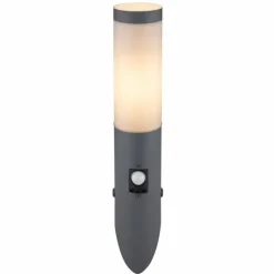 Luminaires Globo Lighting Applique murale d'extérieur Globo BOSTON Anthracite, 1 lumière, Détecteur de mouvement