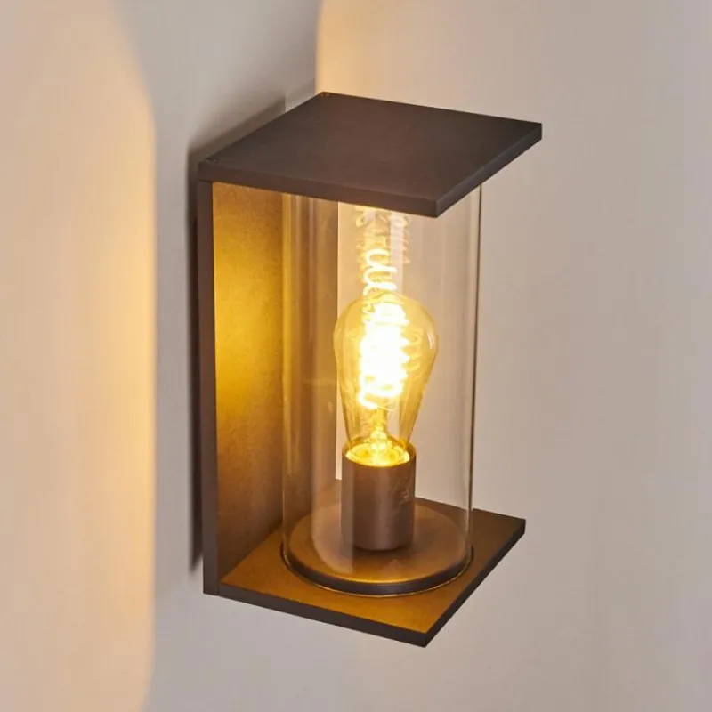 hofstein Applique murale d'extérieur Lesotho Noir, 1 lumière