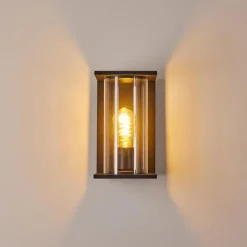 hofstein Applique murale d'extérieur Lesotho Noir, 1 lumière