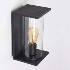 hofstein Applique murale d'extérieur Lesotho Noir, 1 lumière