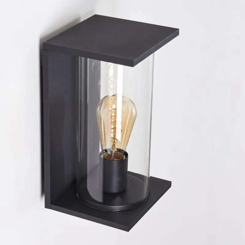 hofstein Applique murale d'extérieur Lesotho Noir, 1 lumière