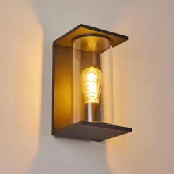 hofstein Applique murale d'extérieur Lesotho Noir, 1 lumière