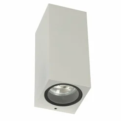 KS Verlichting Applique murale d'extérieur Geo Blanc, 2 lumières