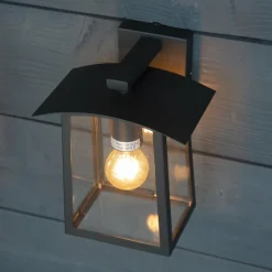 Luminaires Rustiques-KS Verlichting Applique murale d'extérieur Motto Noir, 1 lumière