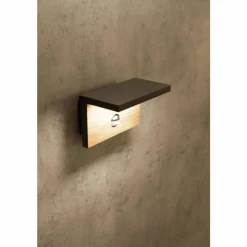 Luminaires Mantra Applique murale d'extérieur Mantra RUKA LED Gris, 1 lumière, Détecteur de mouvement