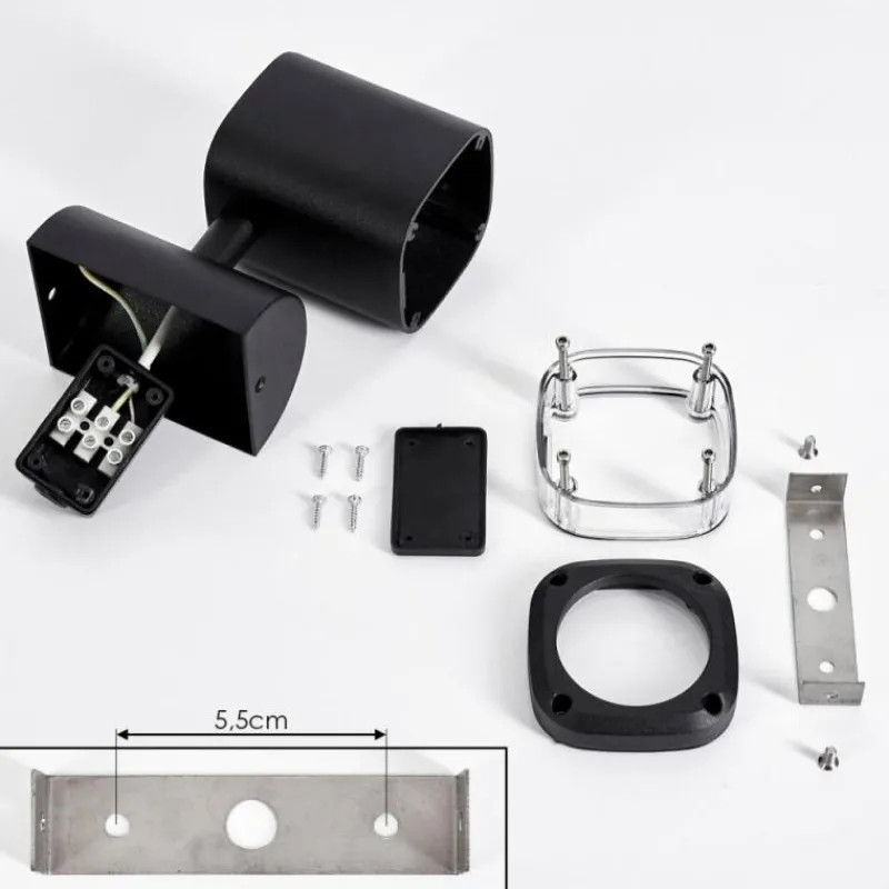 hofstein Applique murale d'extérieur Corneda Noir, 1 lumière