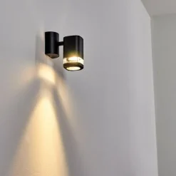 hofstein Applique murale d'extérieur Corneda Noir, 1 lumière