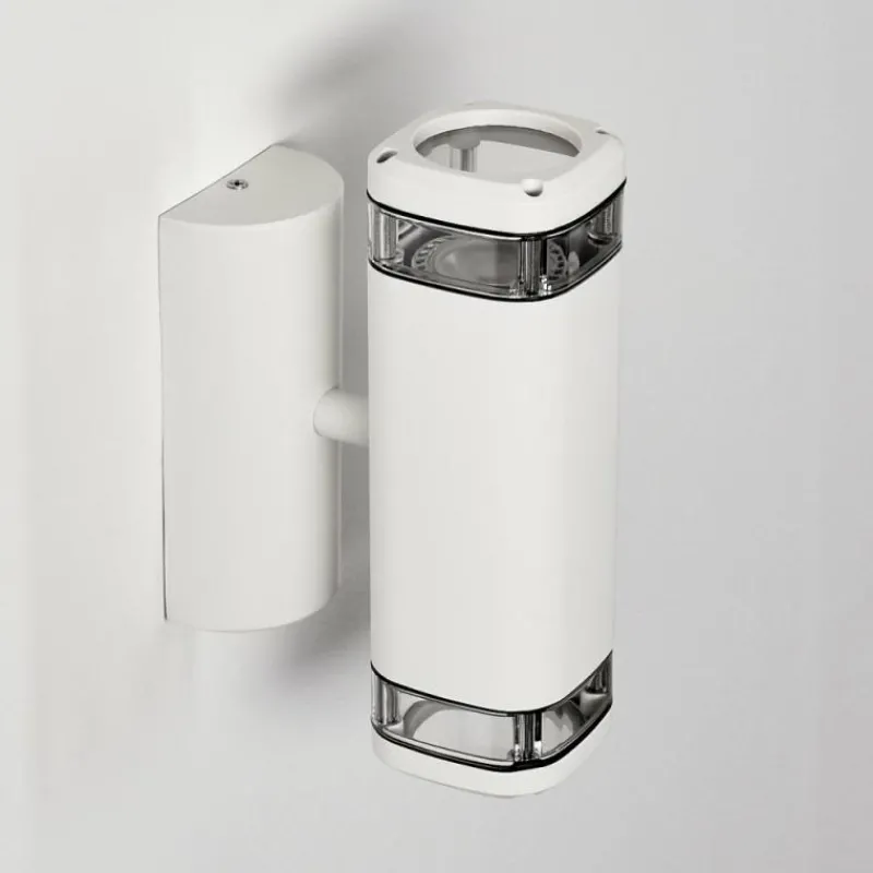 hofstein Applique murale d'extérieur Corneda Blanc, 2 lumières