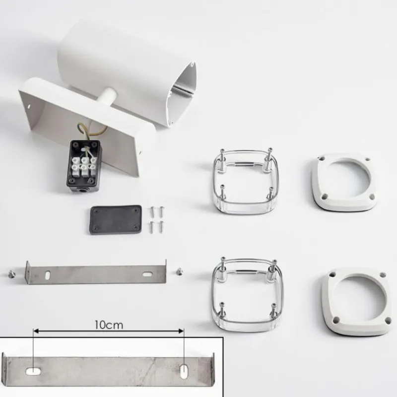 hofstein Applique murale d'extérieur Corneda Blanc, 2 lumières